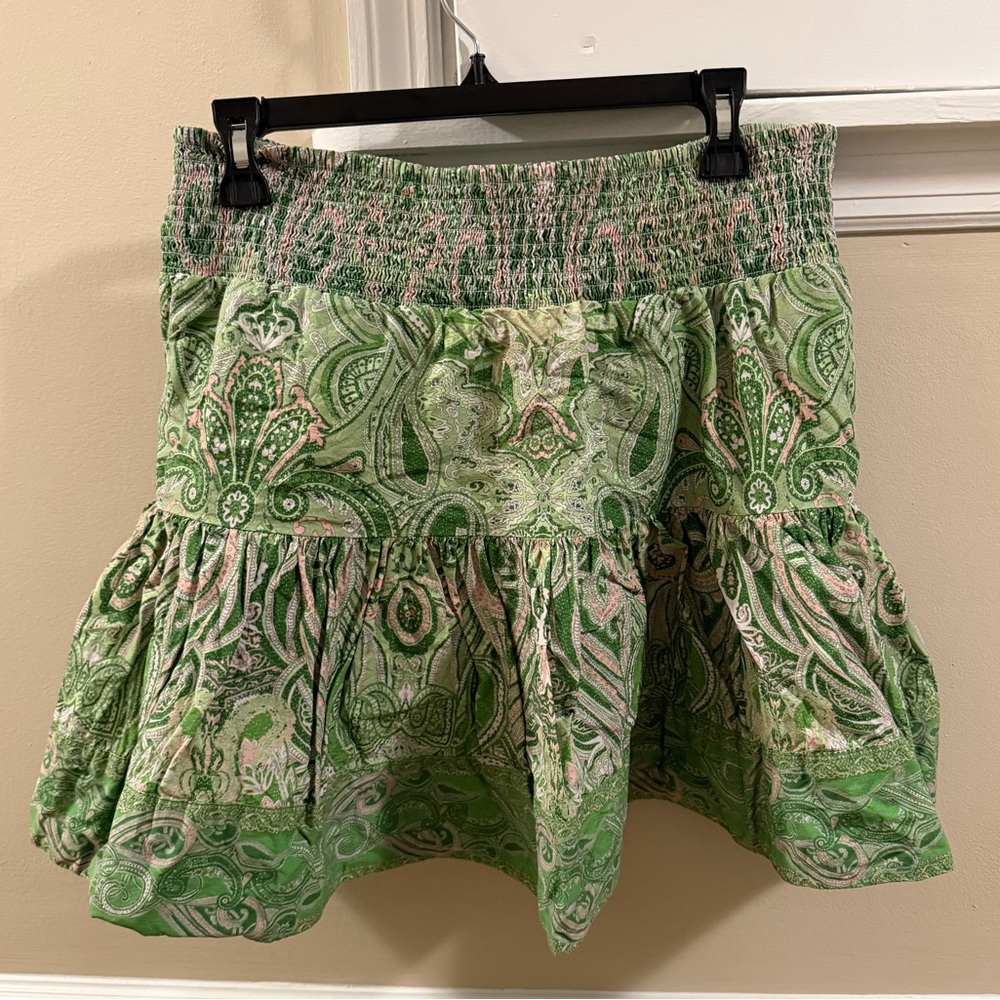 Love The Label Dawson Matching Set Skirt & Shirt in Mason Paisley Green - Picture 14 of 15